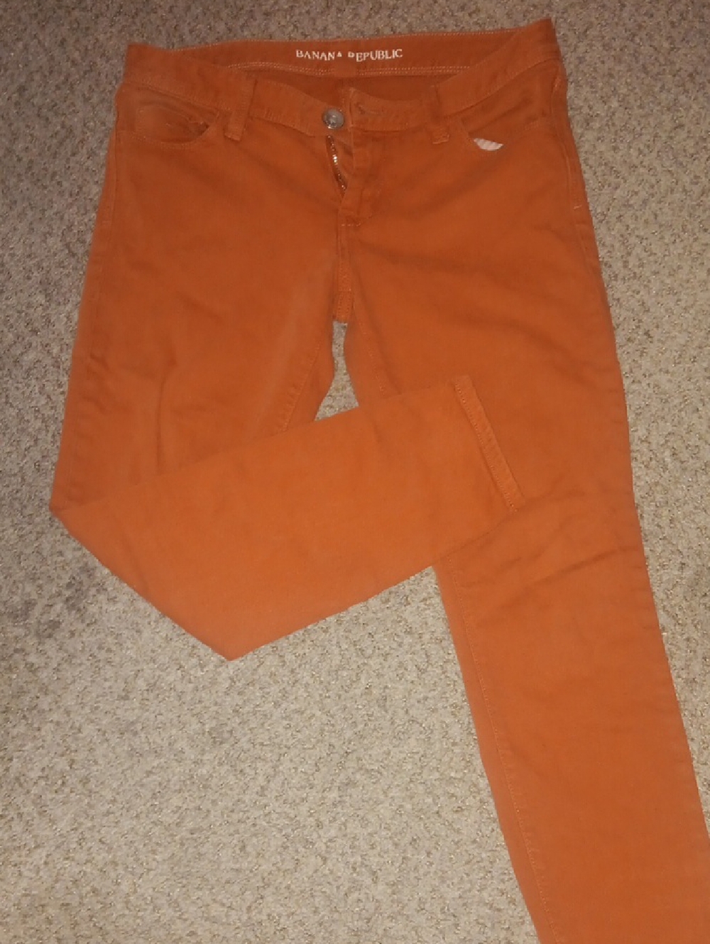 Banana Republic Orange Skinny Pants